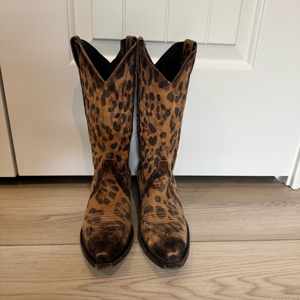Leopard Print Cowboy Boots